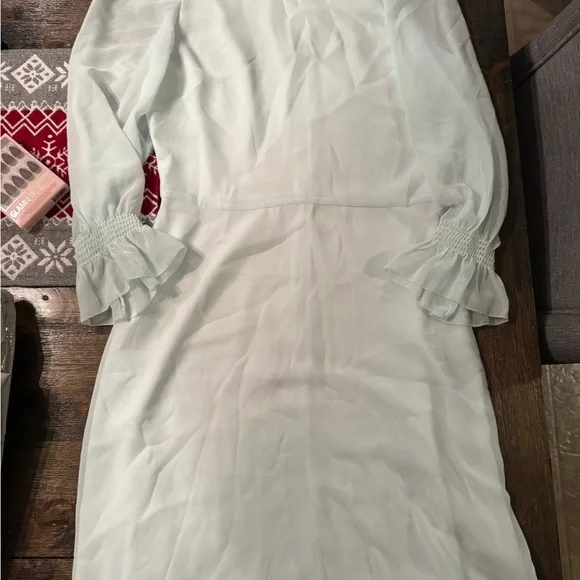 Wilfred Sheer Sleeve Light Mint Dress - Picture 2 of 3